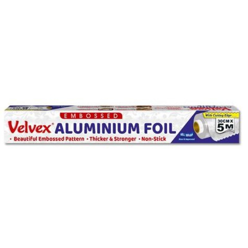 Velvex Aluminium catering foil Embossed 45cm(w) 5m(l)