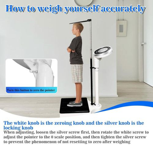 Mechanical Beam Scales with Large Round Dial, Height and Weight Scale