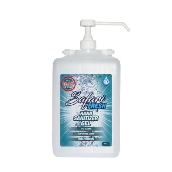 Safari Fresh 70% Alcohol Hand Sanitizer Liquid 2L with Long Sprout