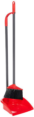 Vileda Long Handle Dustpan Set with Broom