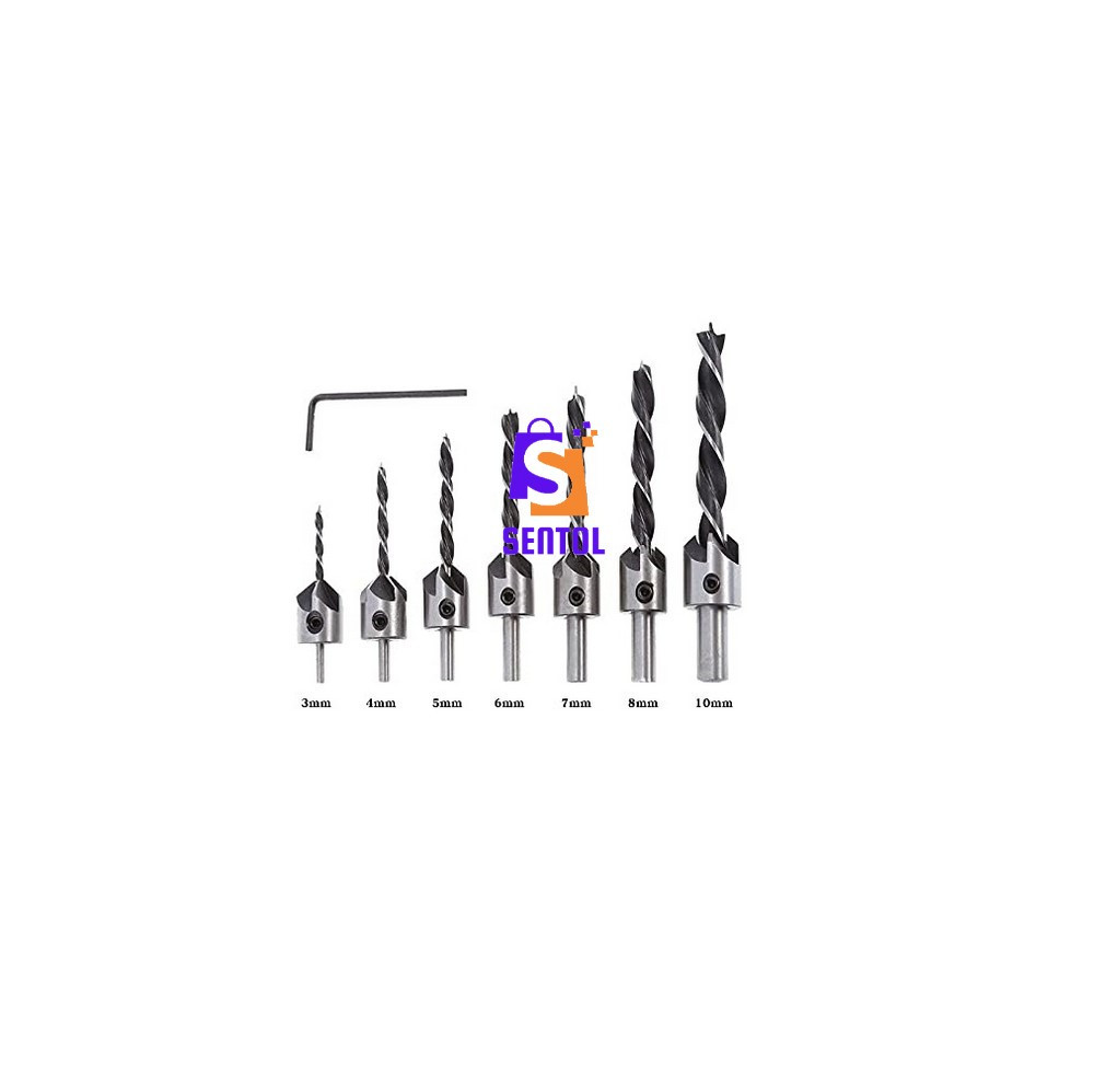 7PCS Countersink Drill Bit Set