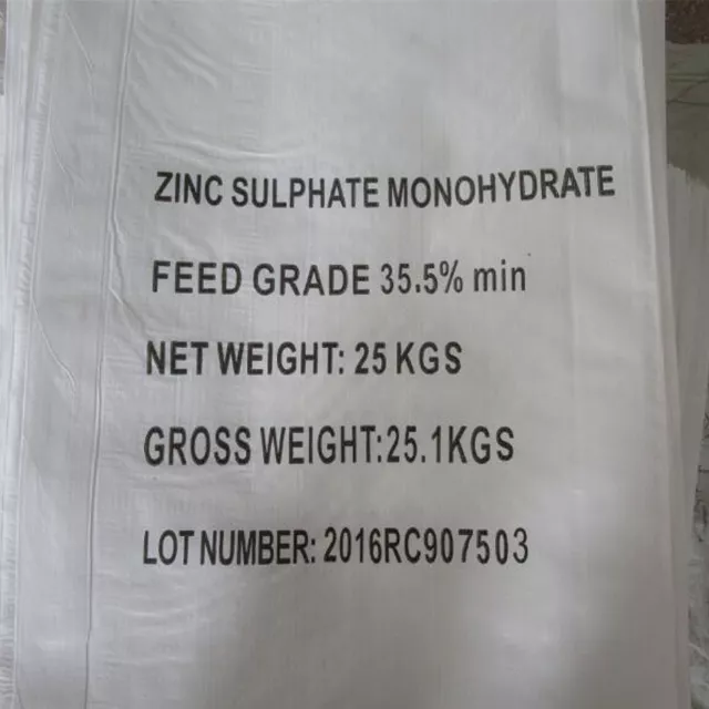 Zinc Sulphate Mono 35% Feed grade 25kg