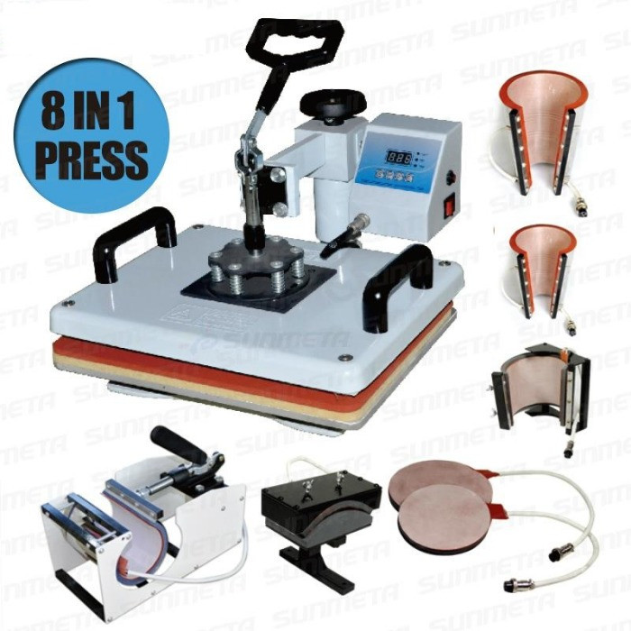 Multi-Functional Sublimation Heatpress Machine-8 in 1