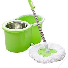 360 metallic mop with wheels and extra mop cloth