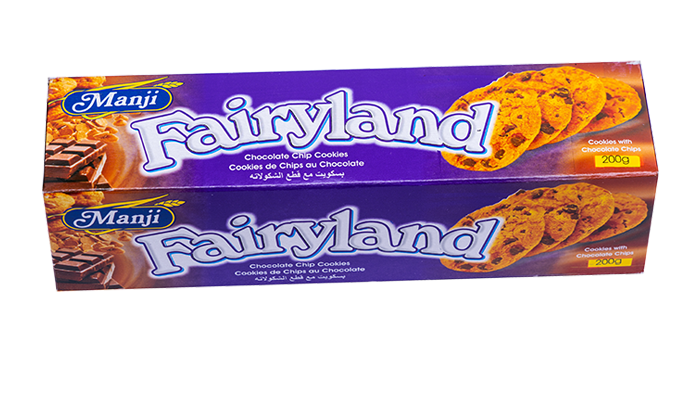Manji FairyLand Chocolate Chip Cookies 200g