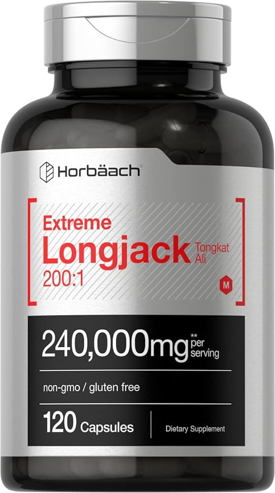 Horbäach - Longjack Tongkat Ali | 120 Capsules | Extreme Male Performance Supplement