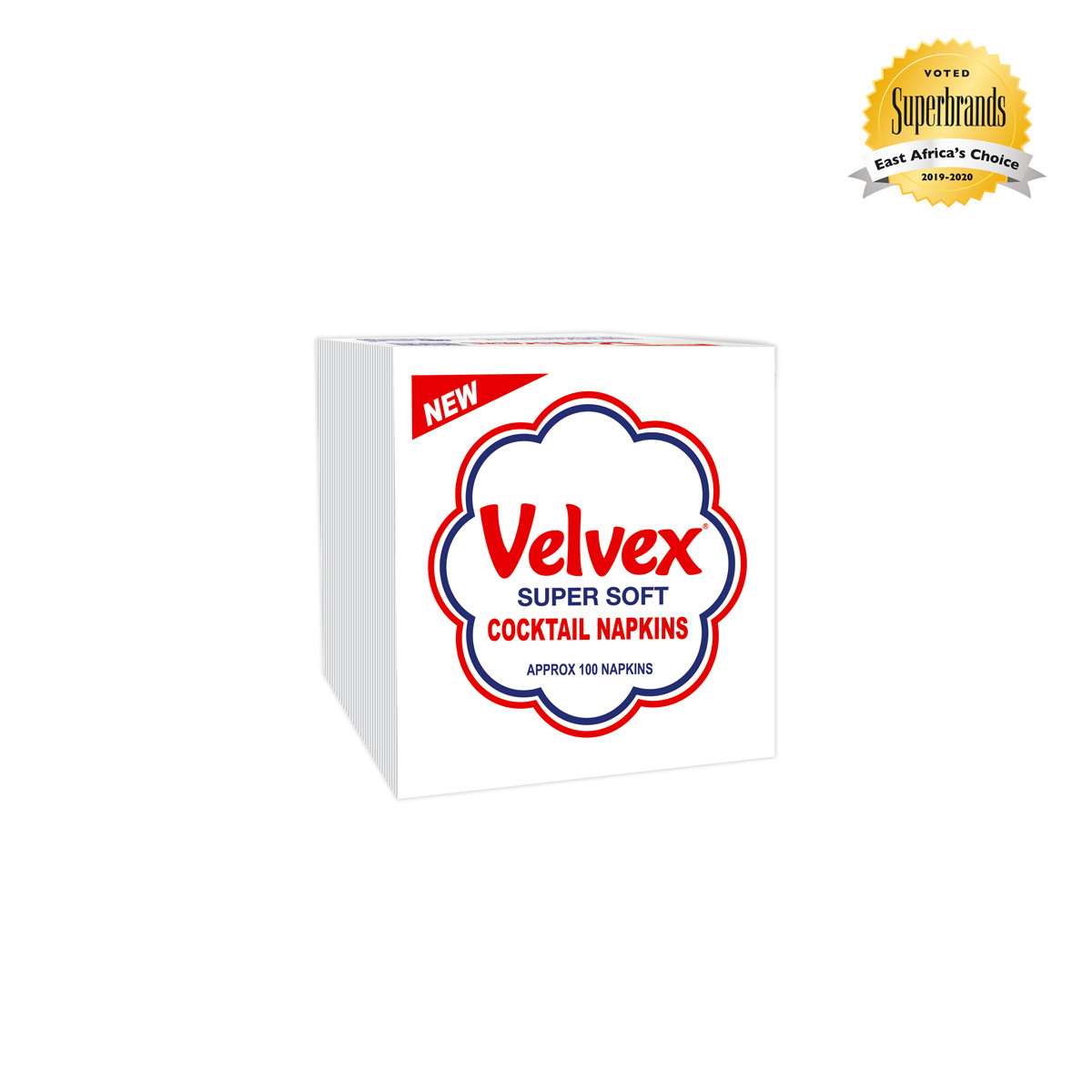 Velvex Premium Serviettes White 100 Sheets