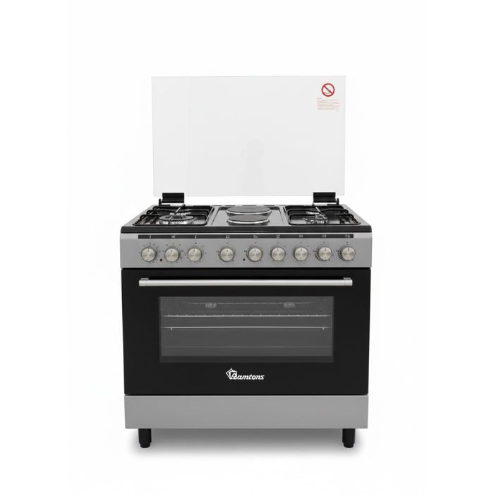 Ramtons 4GAS + 2 ELECTRIC 90X60 INOX COOKER- RC/598