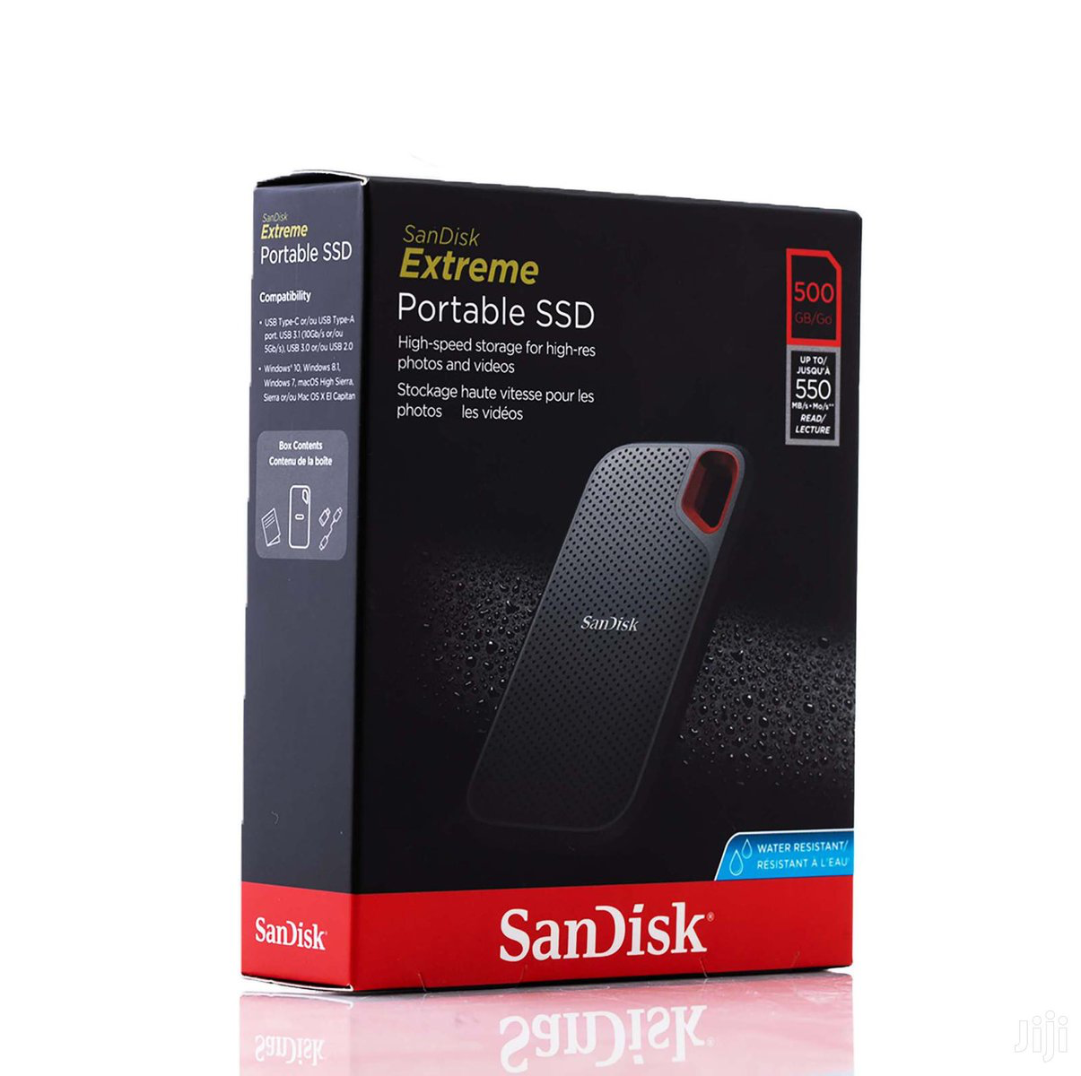 SanDisk Extreme Portable External SSD 1TB 1000GB 550MB/s
