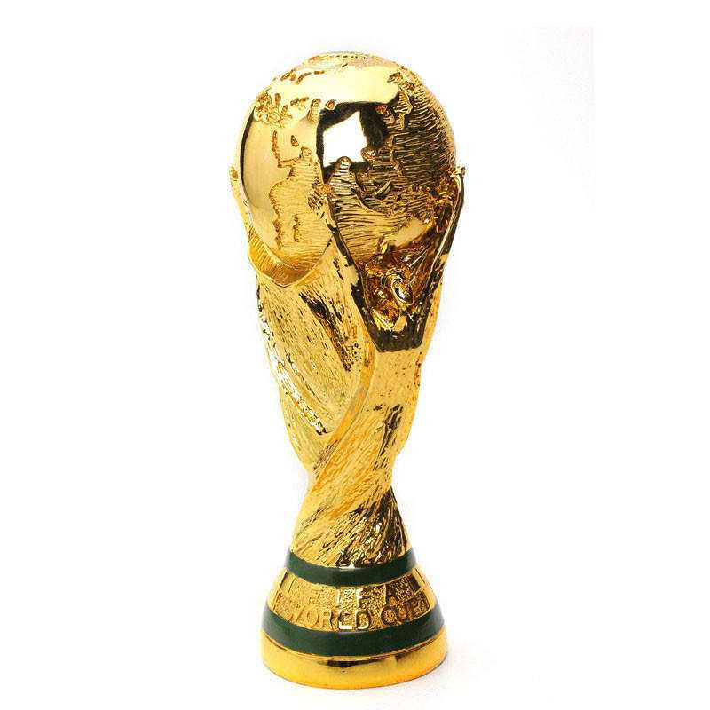Full-Size Replica World Football Trophy – Premium Gold-Plated Collectible, Life-Size Champion Display Piece for Fans, Gifts, Events & Décor