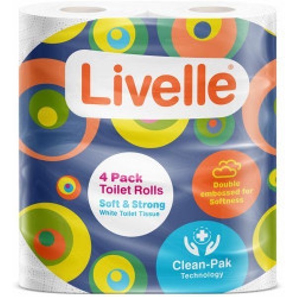 Livelle Toilet Tissue 4pk