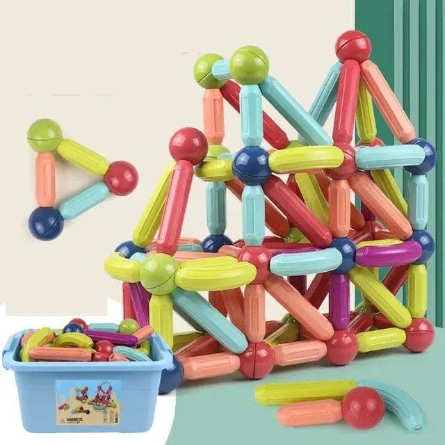 Kids Magnetic Building Blocks(sticks) Designer Magnet Montessori Educational rods-25pcs
