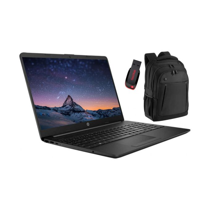 HP Notebook 15-Intel Celeron (N Series)-512GB SSD+8GB RAM-15.6"-Windows 11-Black+Bag+Flash