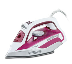 BLACK+DECKER X2400-B5 Ceramic Soleplate Steam Iron - 2400W