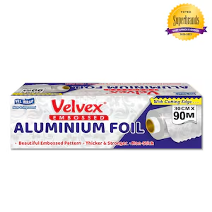 Velvex Aluminium catering foil Embossed 30cm(w) 90m(l)