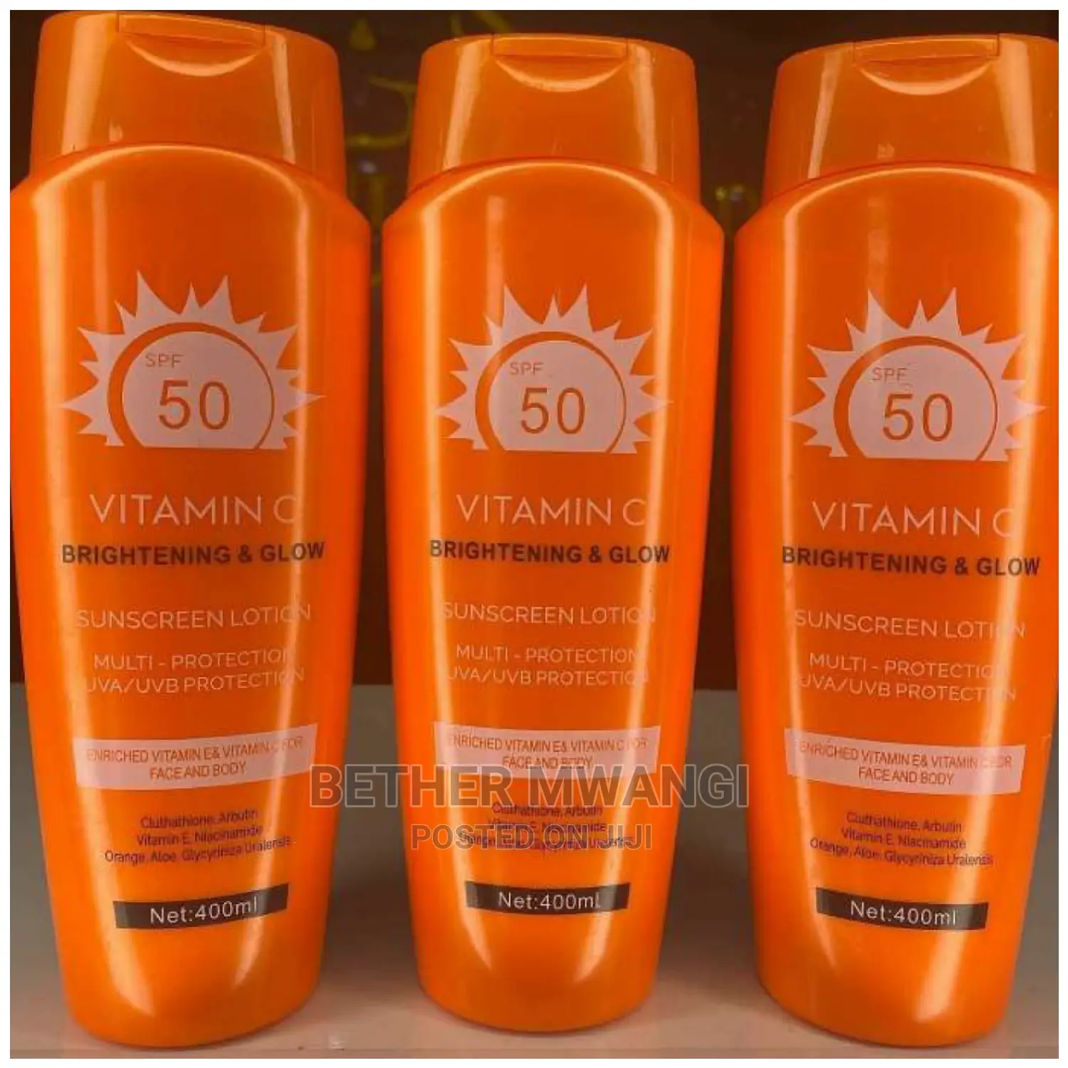 Vitamin C Brightening and Glow Sunscreen Lotion