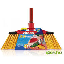 Vileda 2in1 Outdoor Garden Broom with Handle