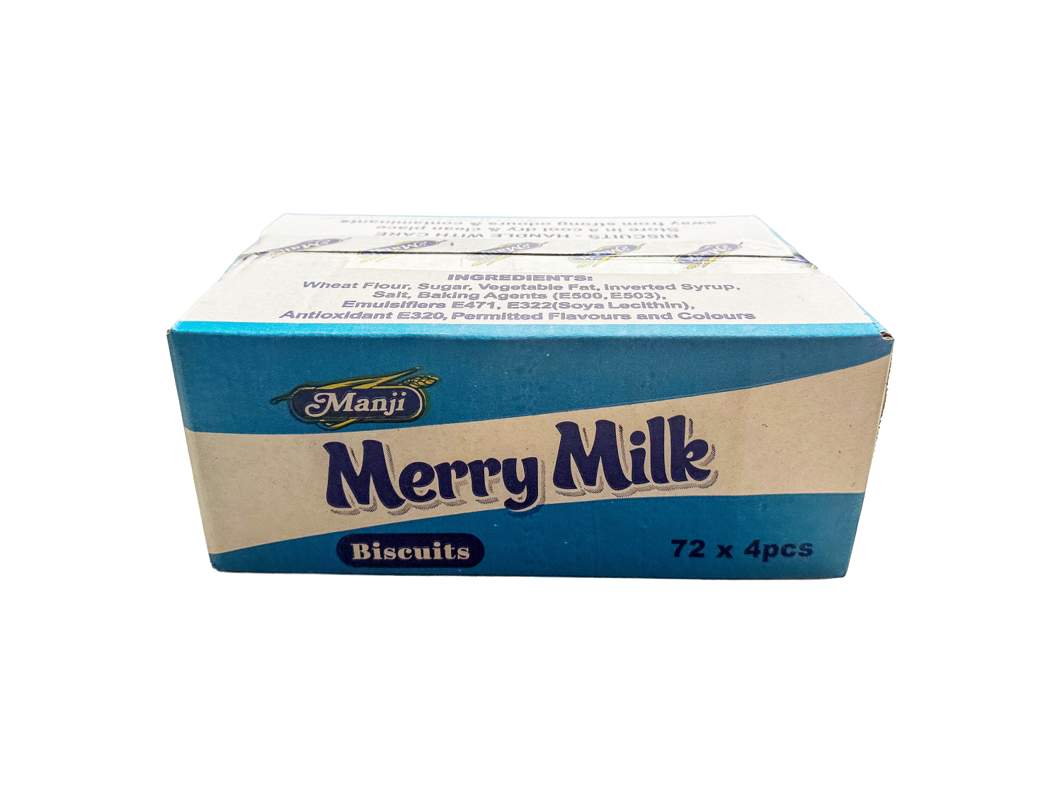 Manji Merry Milk Biscuits 72pktsx4pcsx12gms