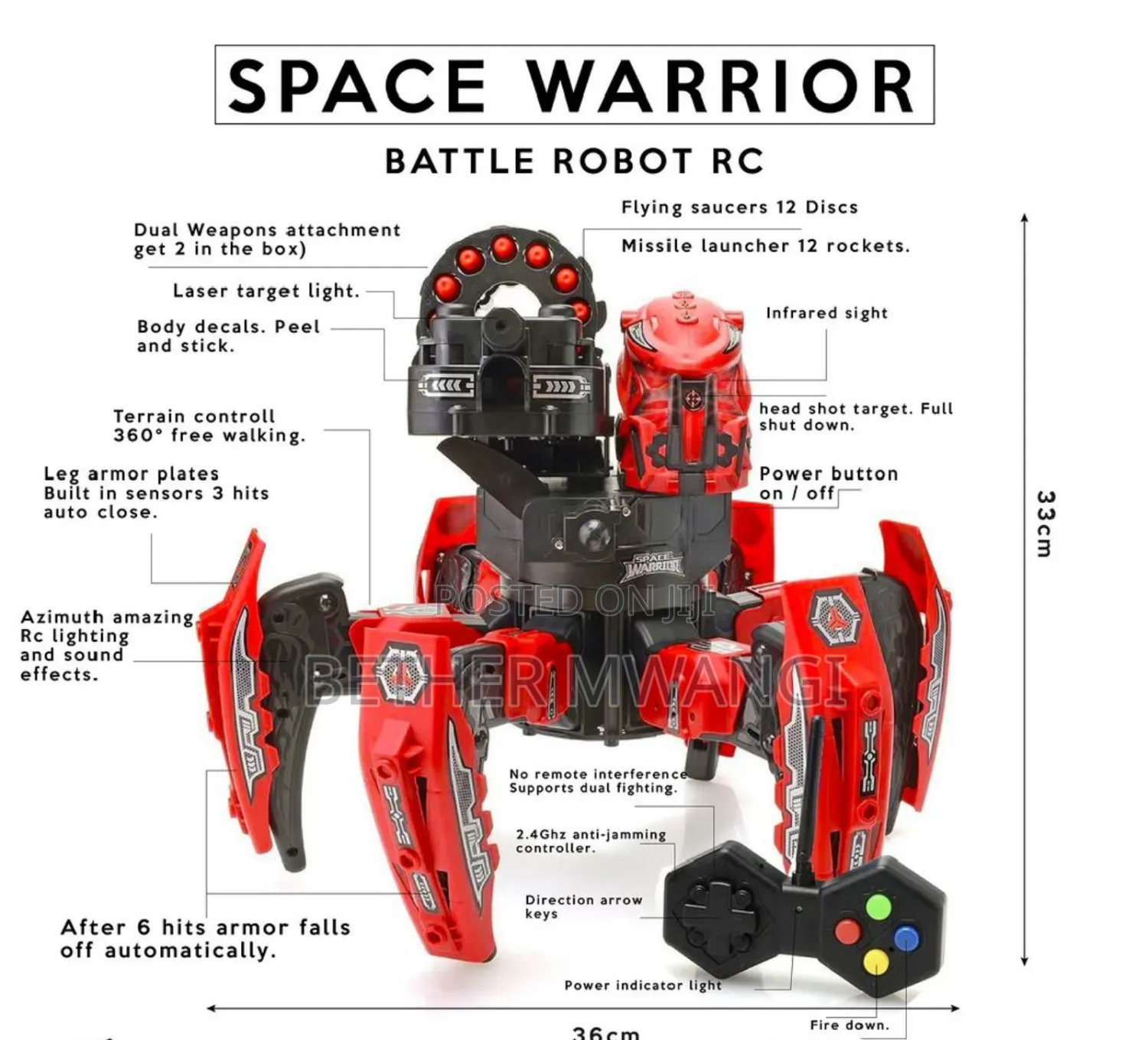 Space Warrior RC Battle Robot