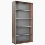 Bofa Bookcase 1800 American Walnut / Storm Grey