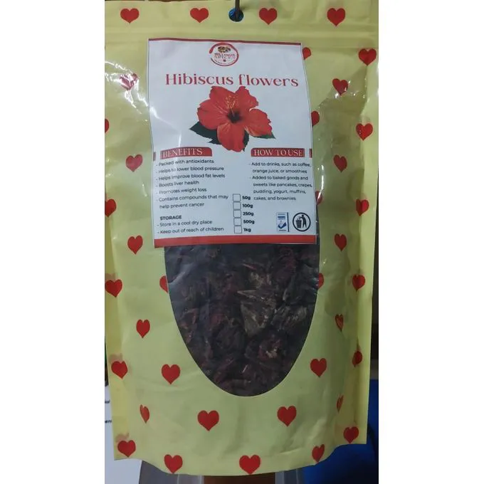 Hibiscus Red Flower 500g