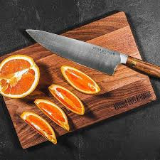 Knives and a chopping board