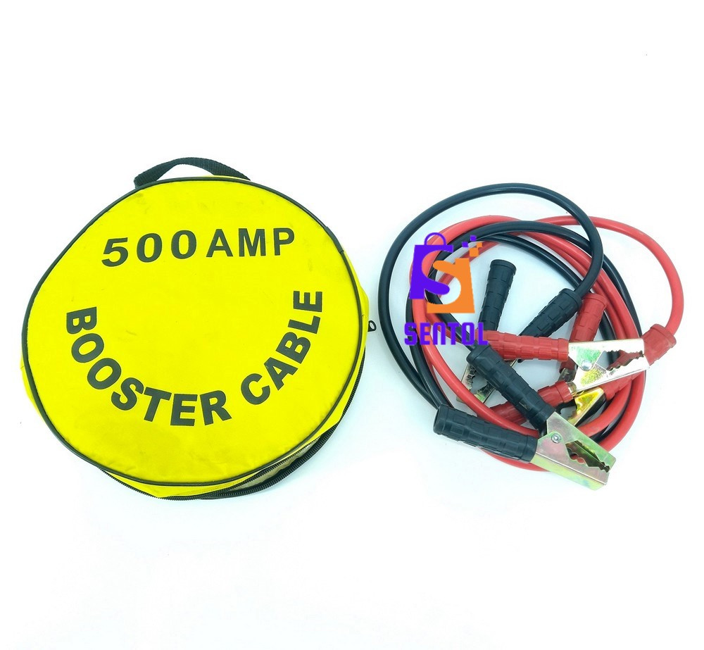 Genuine 500 Amps, 2-Meter, Booster Cables Jumper Cables