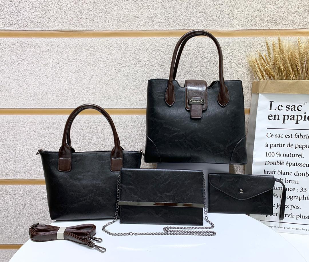 Fashion 3 in 1 Ladies Handbag black