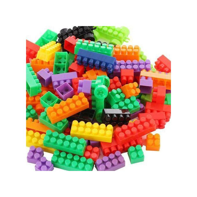 Toys-(58 Pcs)Smart Kid Building Blocks DIY Stacking Colorful Plastic Lego