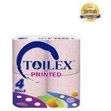 Toilex Toilet Tissue Printed 4s Unwrapped