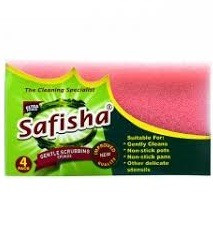 Safisha Gentle Scrub Sponge 4 Pieces