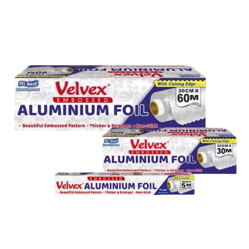 Velvex Aluminium catering foil Embossed 45cm(w) 900m(l)
