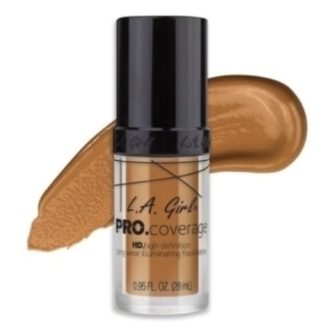 La Girl  Pro Coverage Illuminating Foundation Bronzed  -GLM651