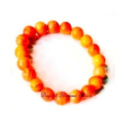 Ladies golden shamballa wooden bracelets
