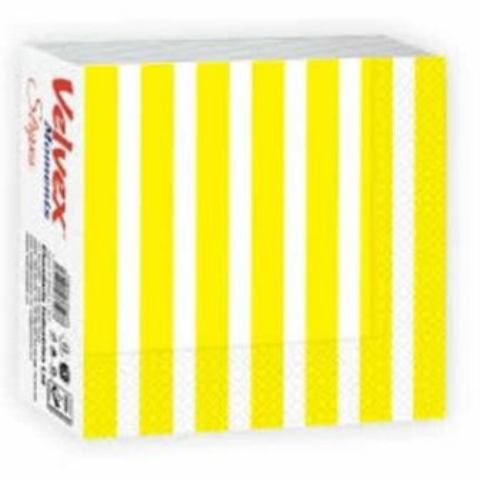 Velvex Moment Stripes  Serviettes/Napkins - 50 Sheets