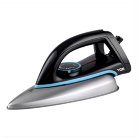 Von HDI1122SK/VSID12BSK Dry Iron Teflon Plate, 1000W - Black