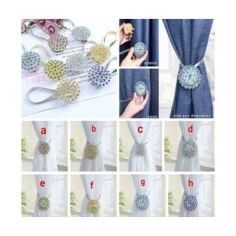 CRYSTAL CURTAIN STRAPS