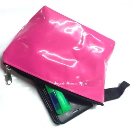 Ladies Pink Coin and make up purse