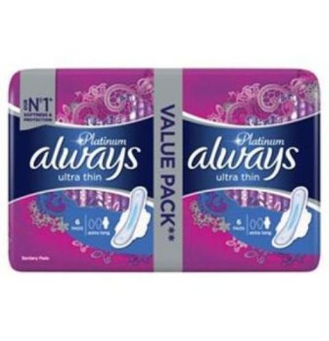 Always Platinum Ultra Thin Extra Long Pads 12s