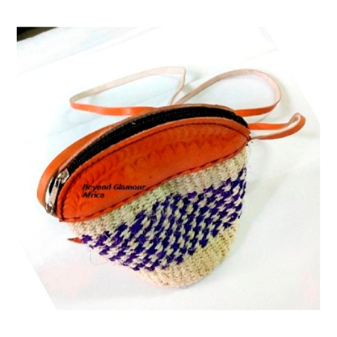 Ladies Purple/white kiondo purse