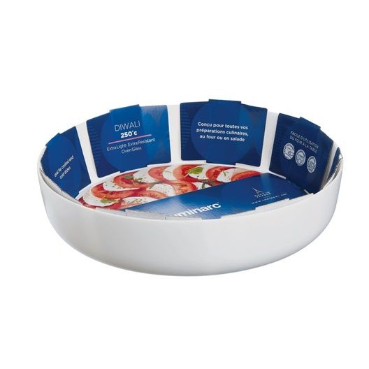 Luminarc N6416 Diwali White Service Platter - 26cm