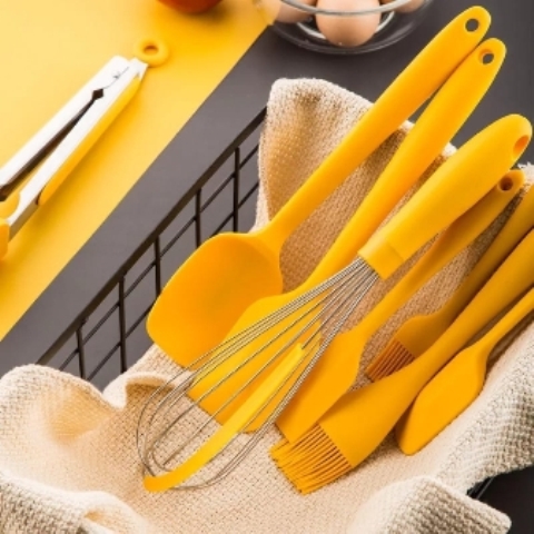 9pcs silicon spoon set & Holder