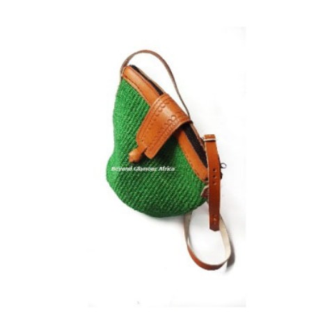 Ladies Green sisal kiondo