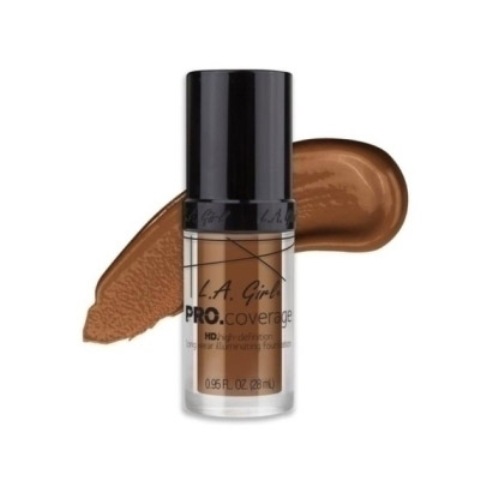 La Girl  Pro Coverage Illuminating Foundation Coffee  -GLM654