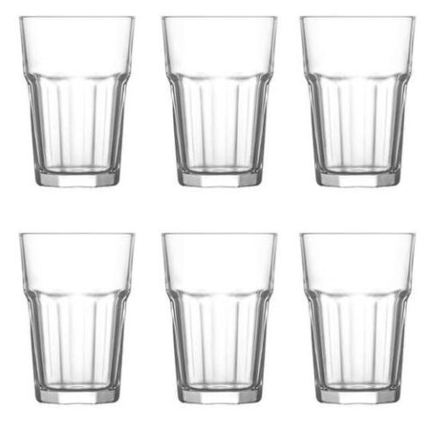 Lav Aras Highball Cocktail Tumbler Glasses - 365ml - Pack Of 6