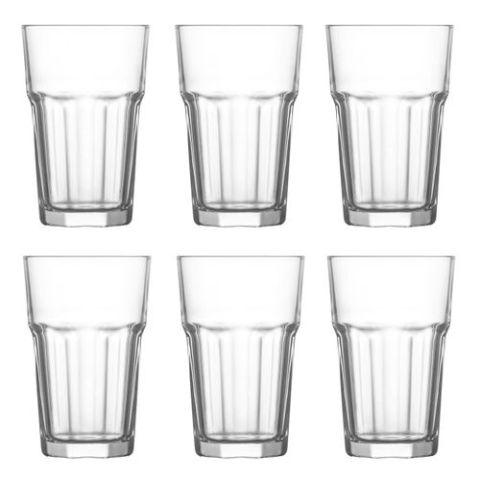 Lav Aras Whisky Tumbler Glasses - 305ml - Pack Of 6