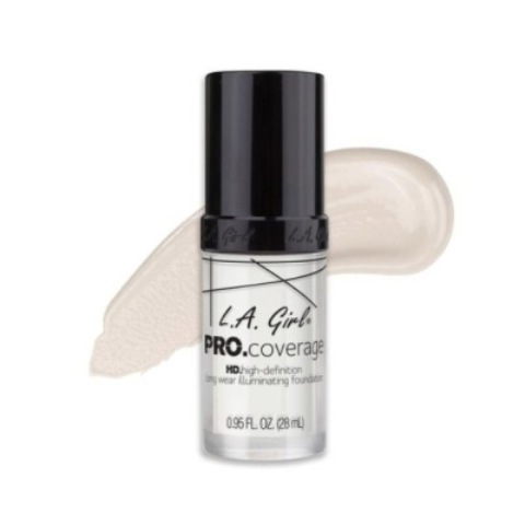 La Girl  Pro Coverage Illuminating Foundation  White (Lightener) -GLM641